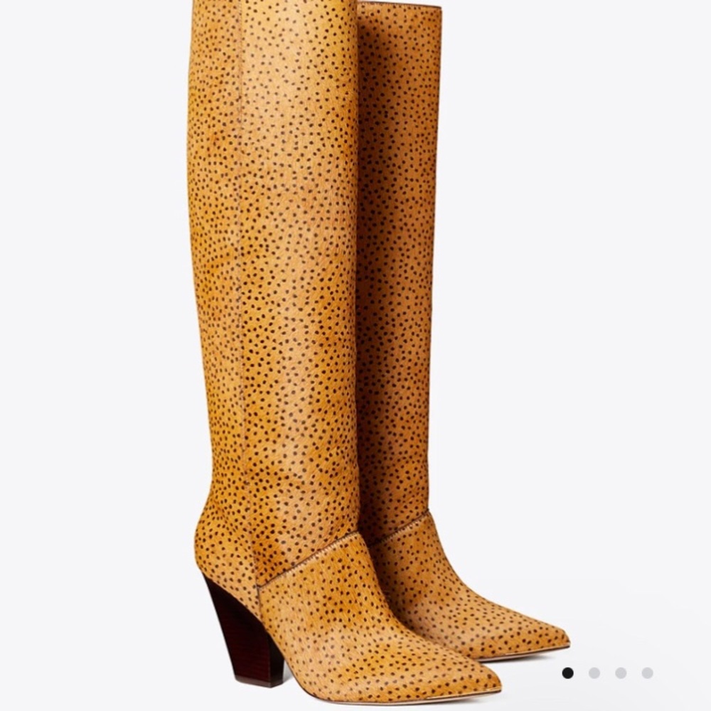 Lila Calf Hair Knee Boots